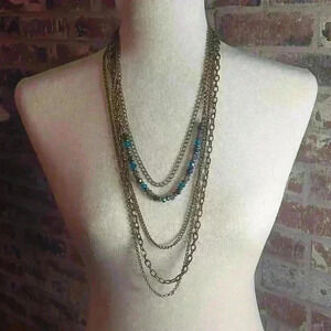 Irredescent Layered necklace